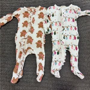 Spearmint love Christmas waffle onesies